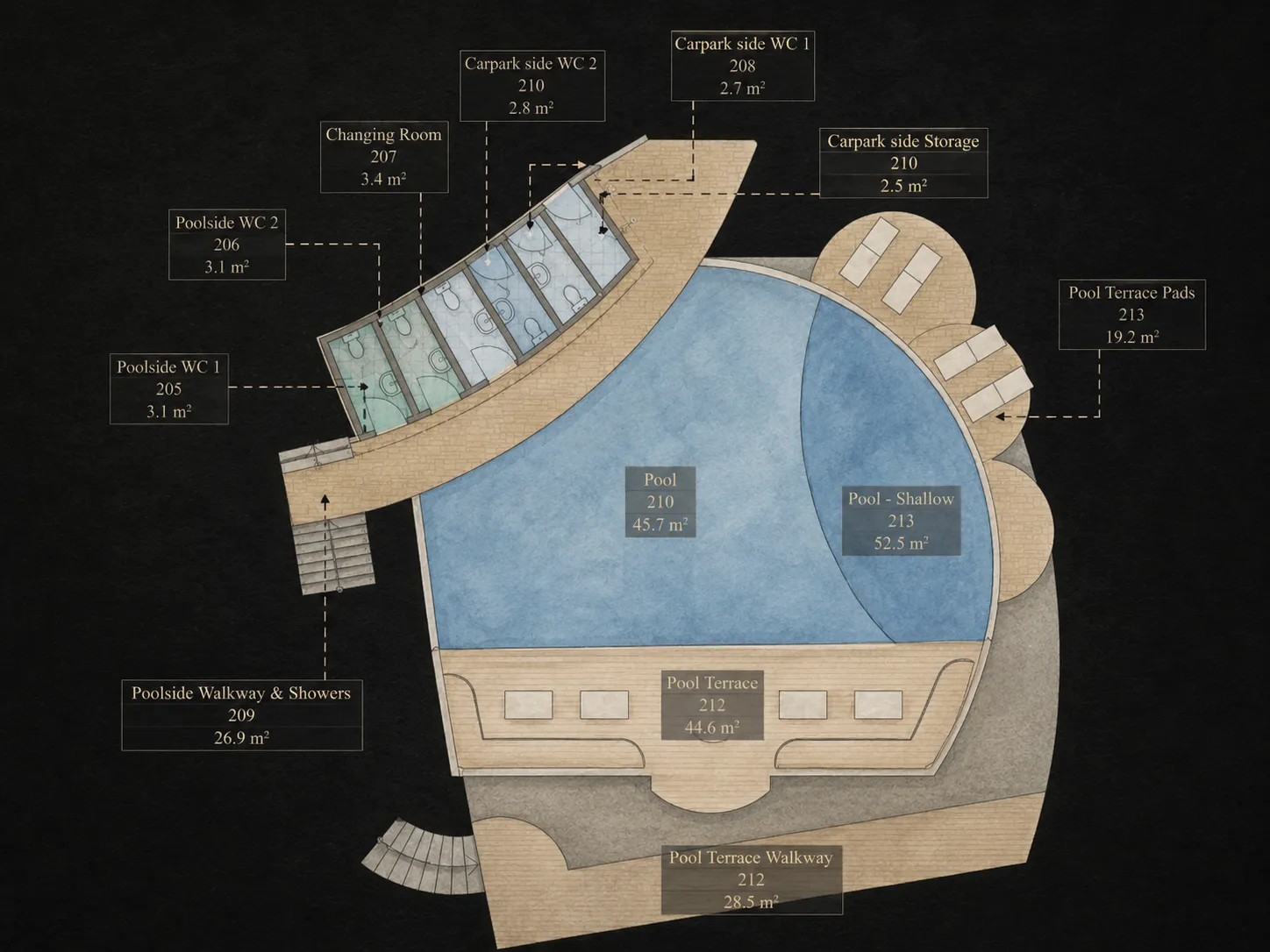 Ravee Sasi Resort — Pool · Floor Plan