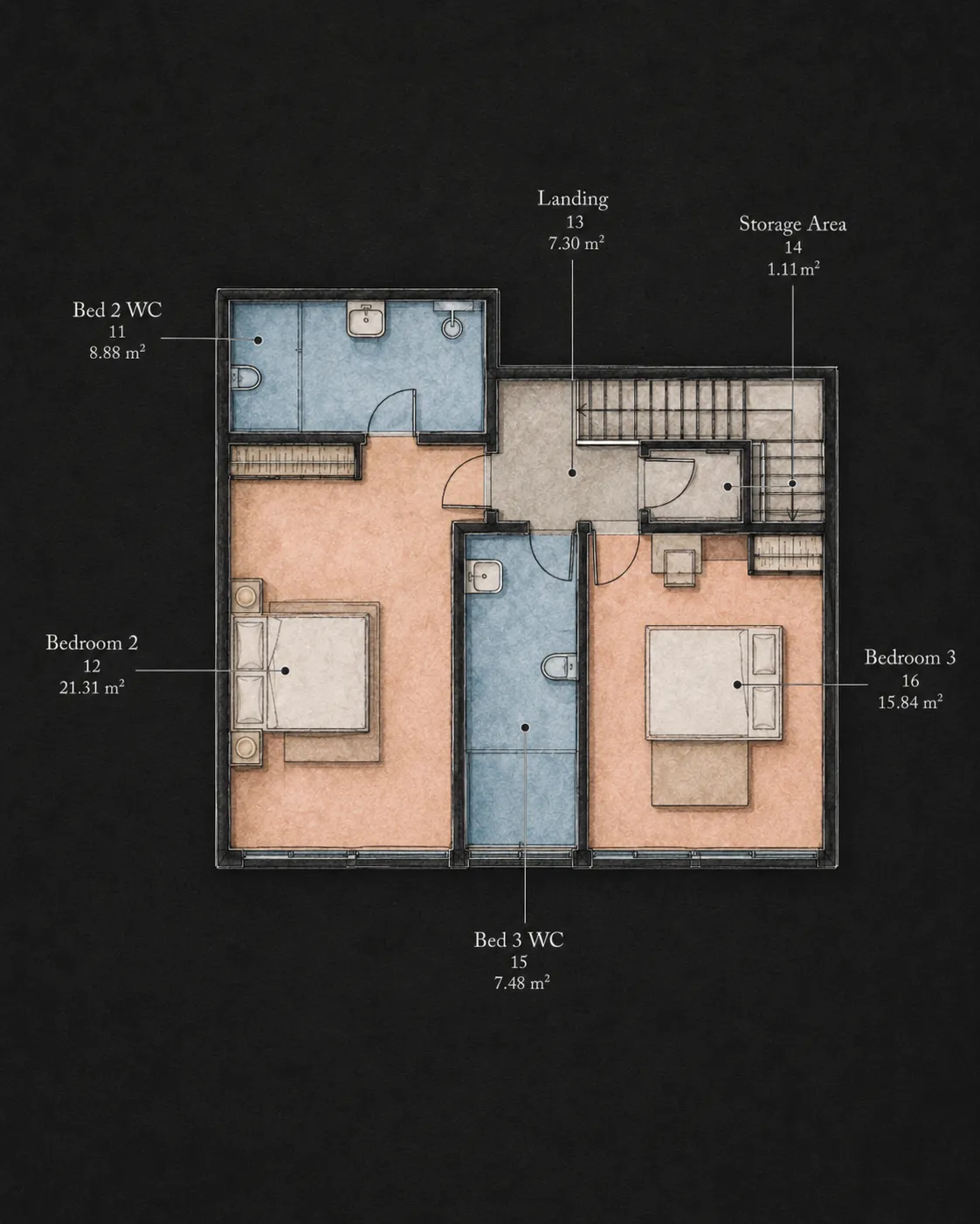 Siam Mila Villas — Villa 2 · First Floor