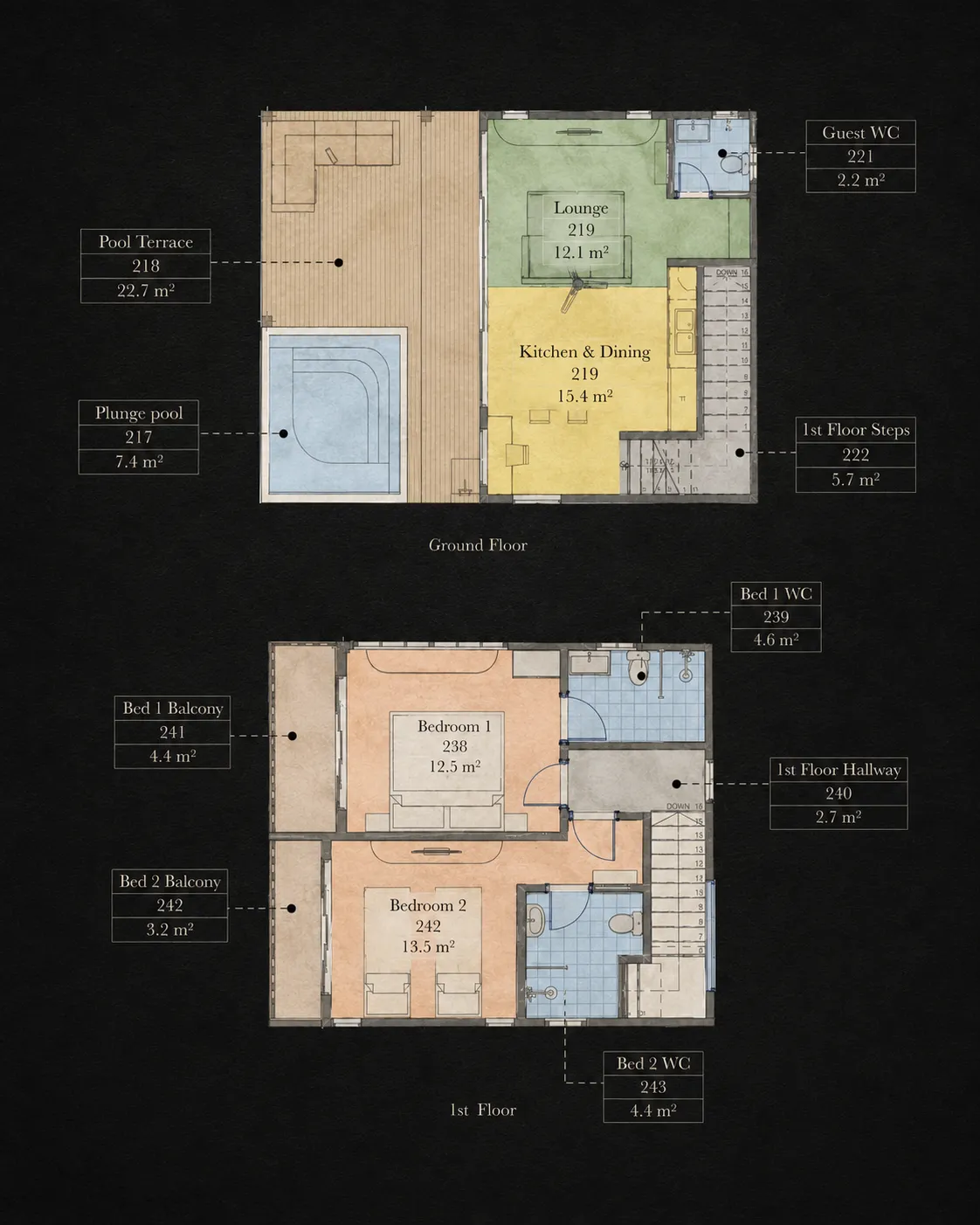 Ravee Sasi Resort — Holiday Villas · Floor Plan