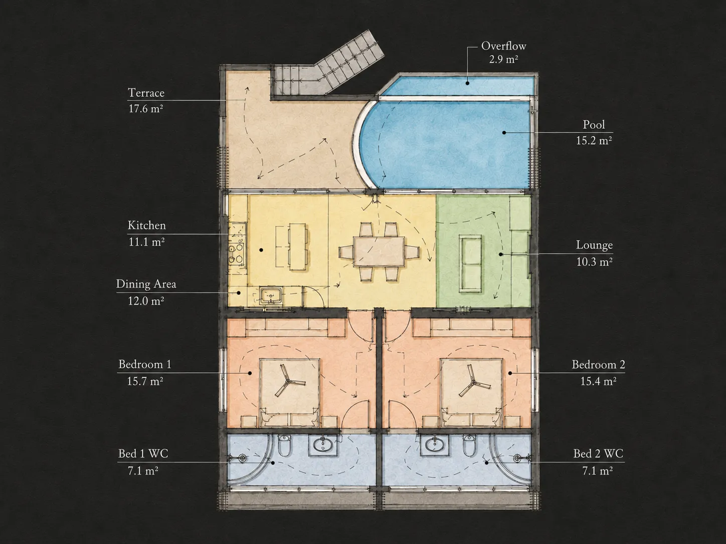 JJ DD Villas — Villa 3 · Ground Floor