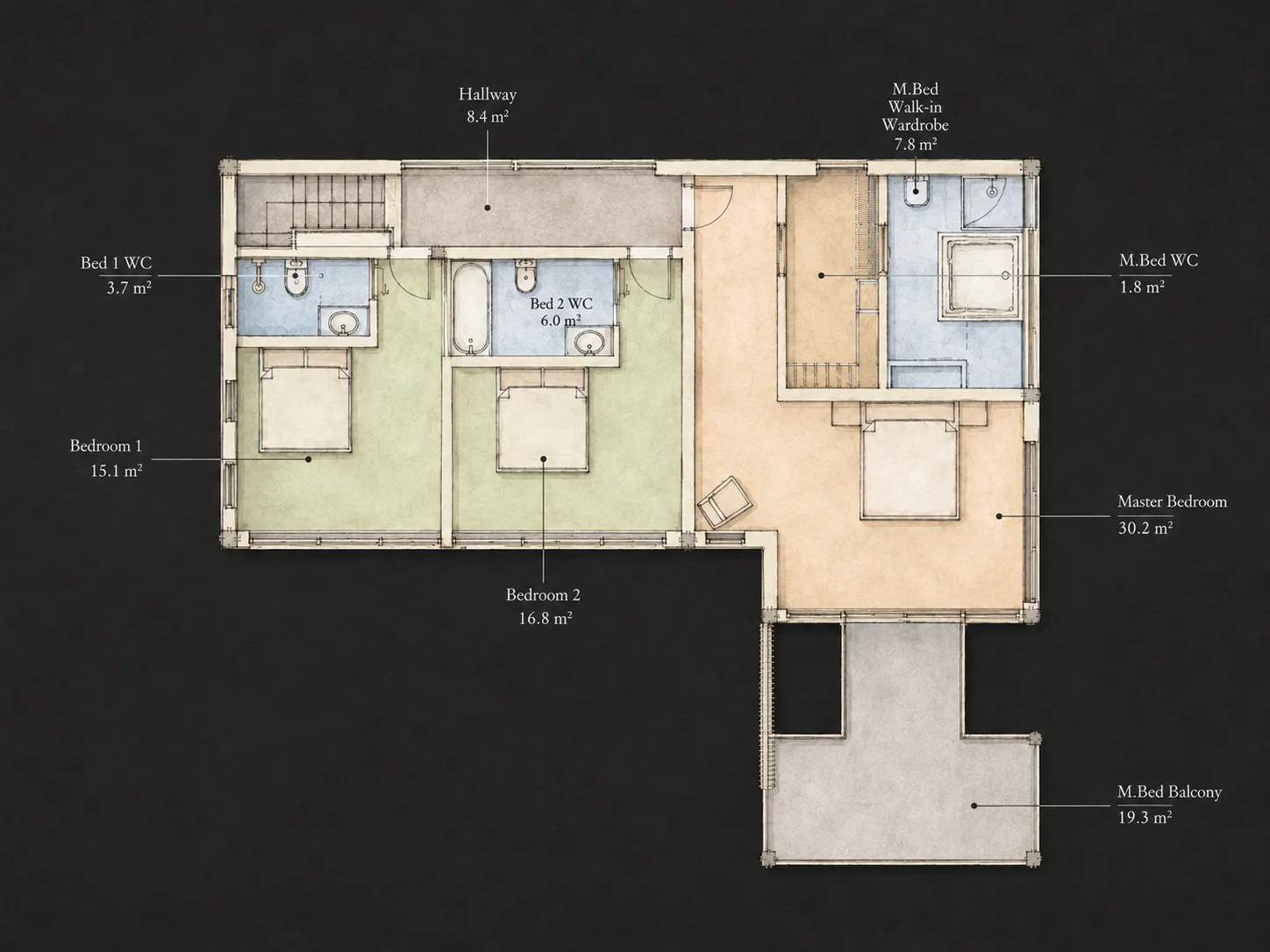 Haad Yao Villas — First Floor